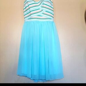 🥳HP🥳 B. Smart Blue and Multi Cocktail Dress 3/4